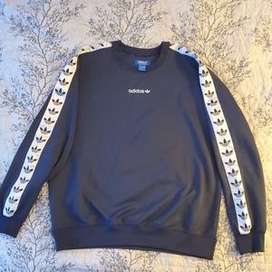 adidas Men's Originals TNT Trefoil Sweatshirt: Trace Blue / White